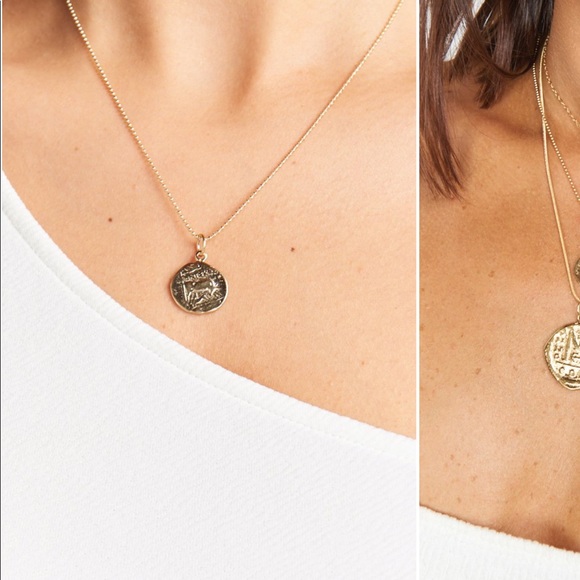 Sold Child of wild Aztec coin necklace - Picture 2 of 4